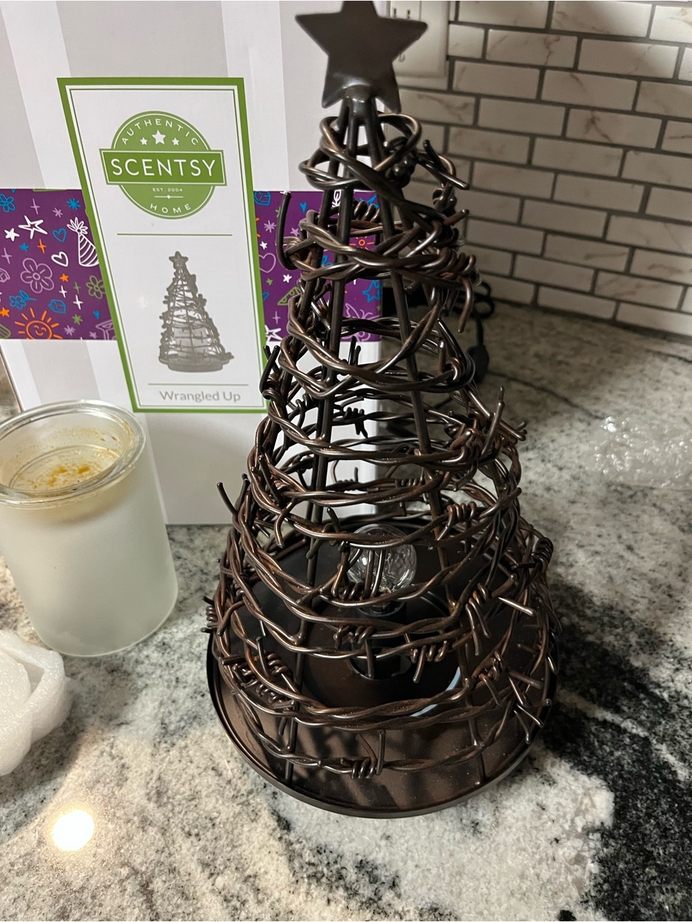 Scentsy Wrangled Up Barbed Wire Christmas Tree - Picture 9 of 13